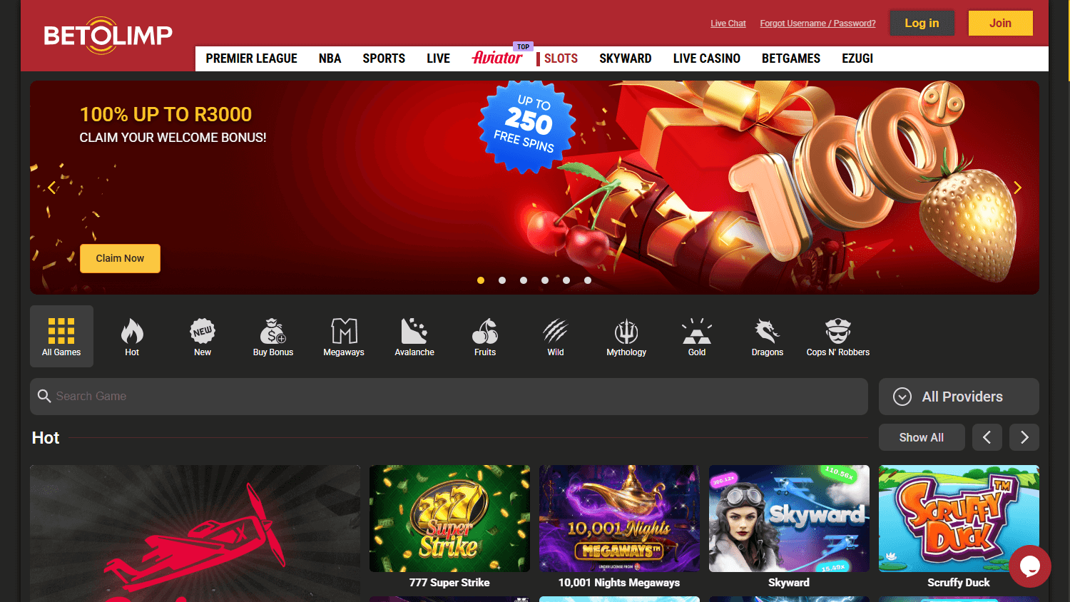 BetOlimp_Casino_ZA_game_gallery_desktop