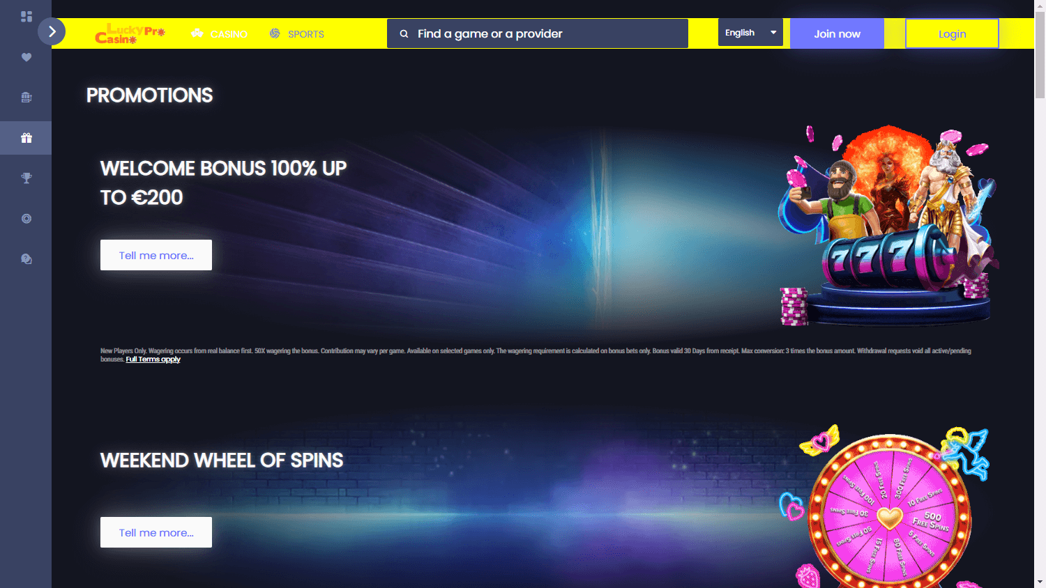 Lucky_Pro_Casino_promotions_desktop