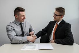 Deal shaking hands