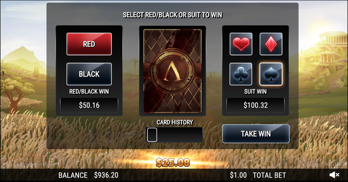 300 Shields Extreme gamble function