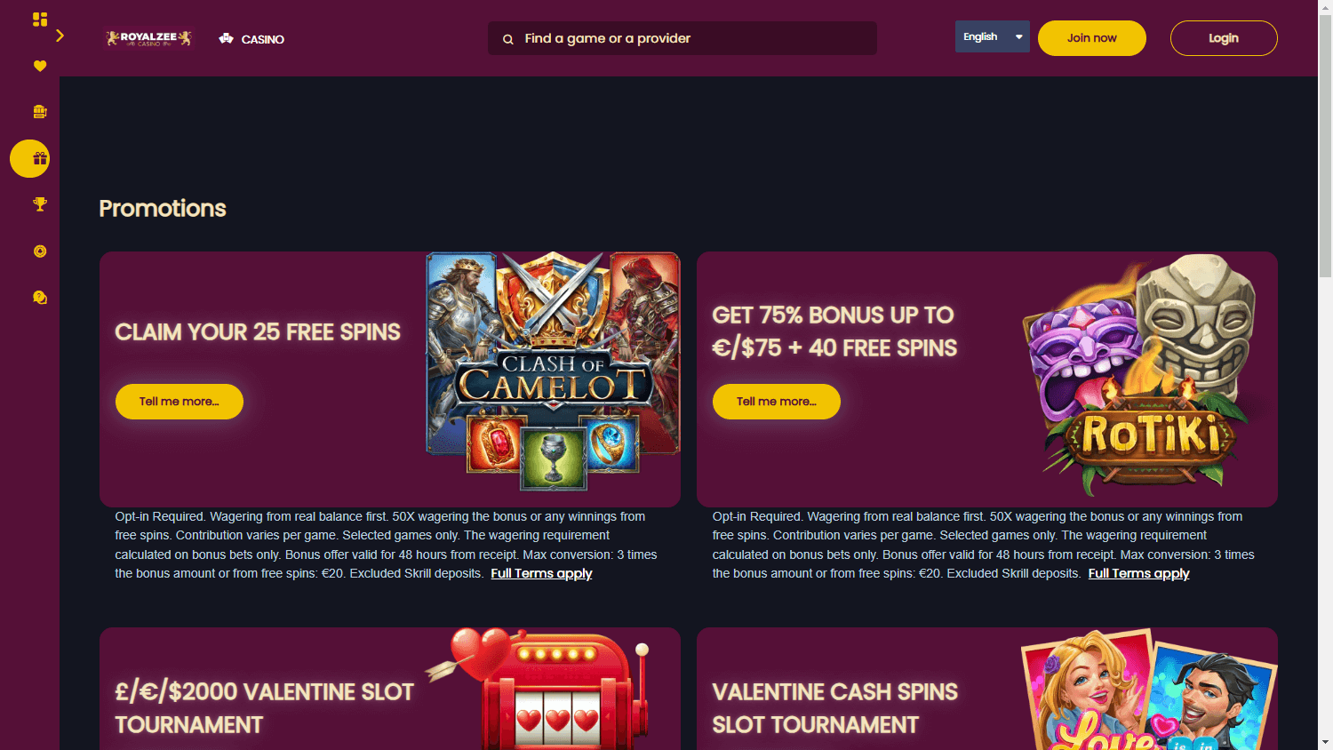 Royalzee_Casino_promotions_desktop