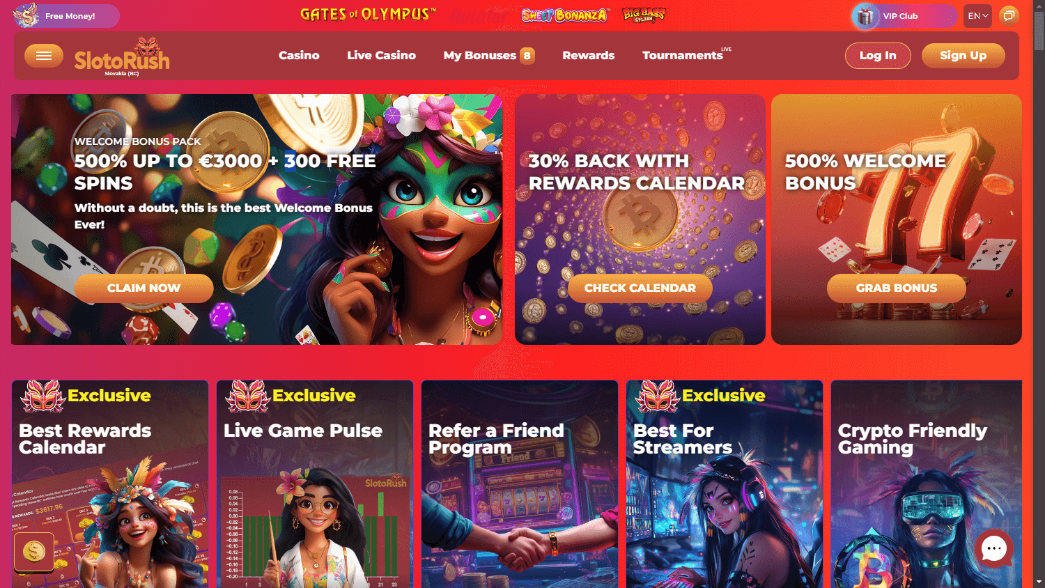 SlotoRush_Casino_homepage_desktop