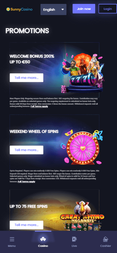 Sunny_Casino_promotions_mobile