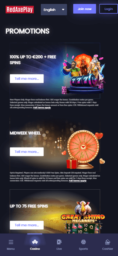 RedAxePlay_Casino_promotions_mobile