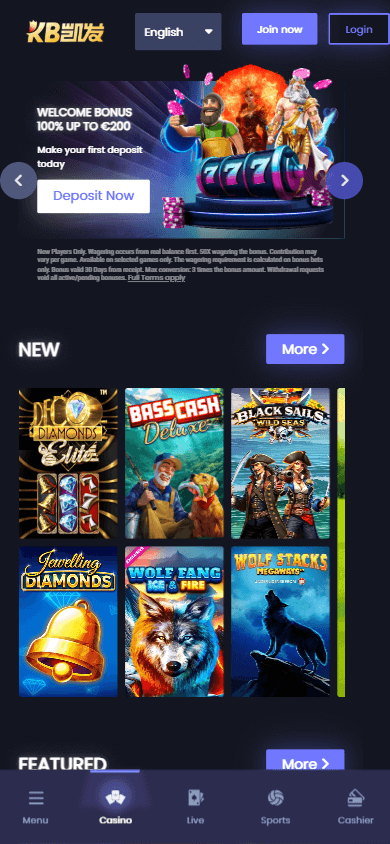KB88_Casino_homepage_mobile