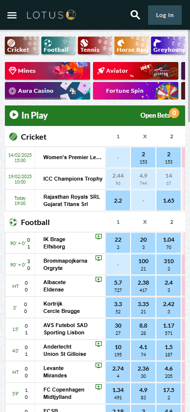 Lotusbook_Casino_homepage_mobile