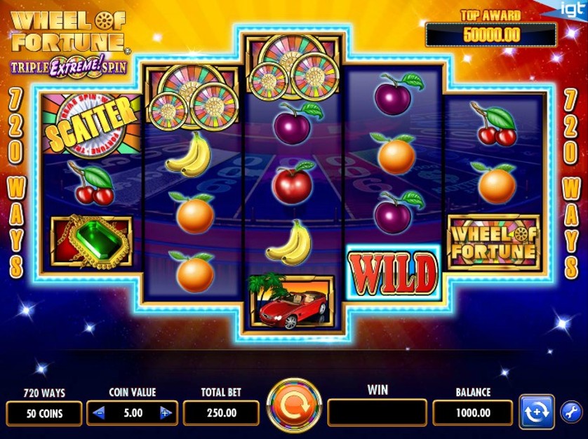 Wheel of Fortune Triple Extreme Spin Free Play in Demo Mode