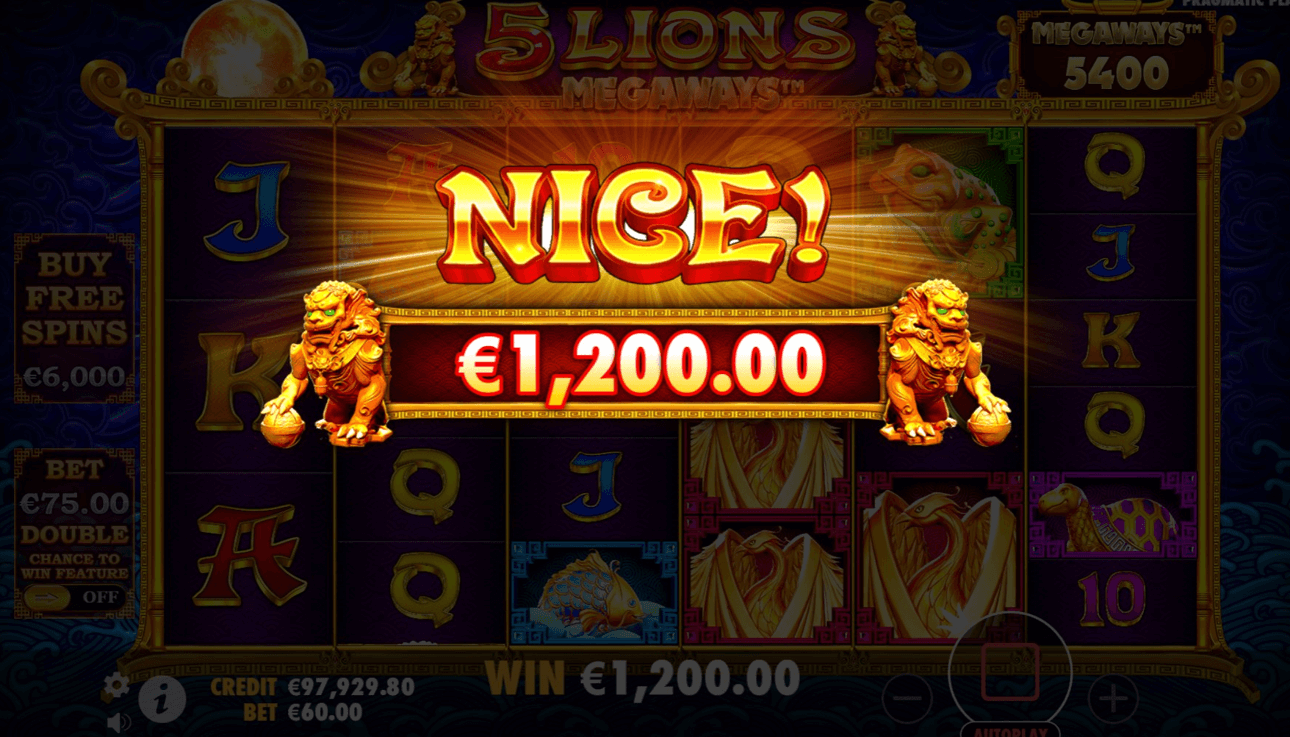 5 Lions MEGAWAYS Demo Play Free Slot Game