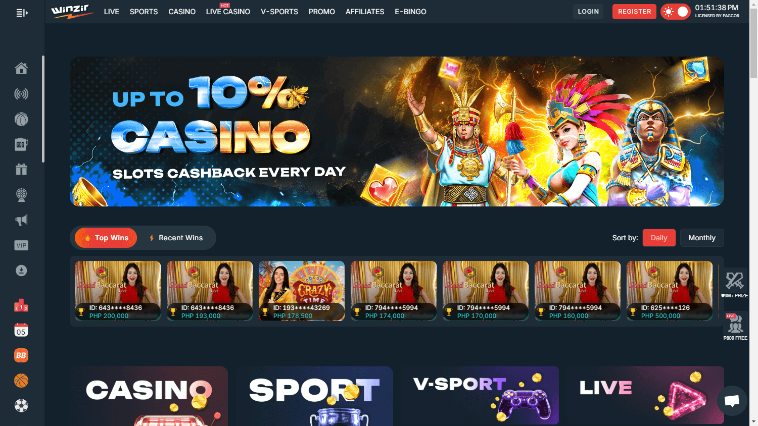 winzir_casino_homepage_desktop