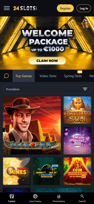 24slots_casino_homepage_mobile