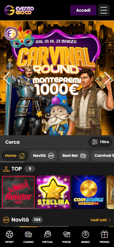 Eventogioco Casino Game