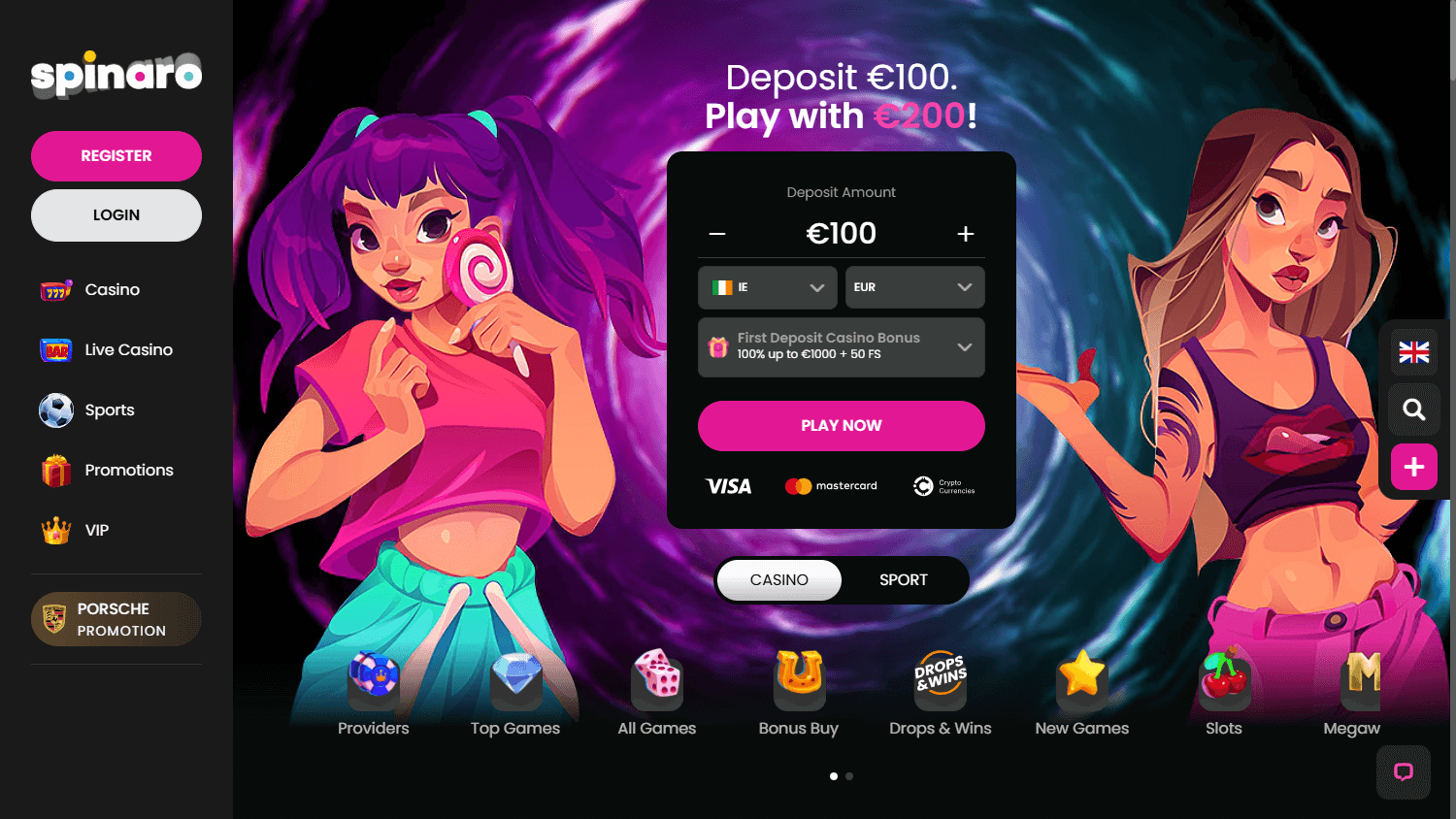 spinaro_casino_homepage_desktop