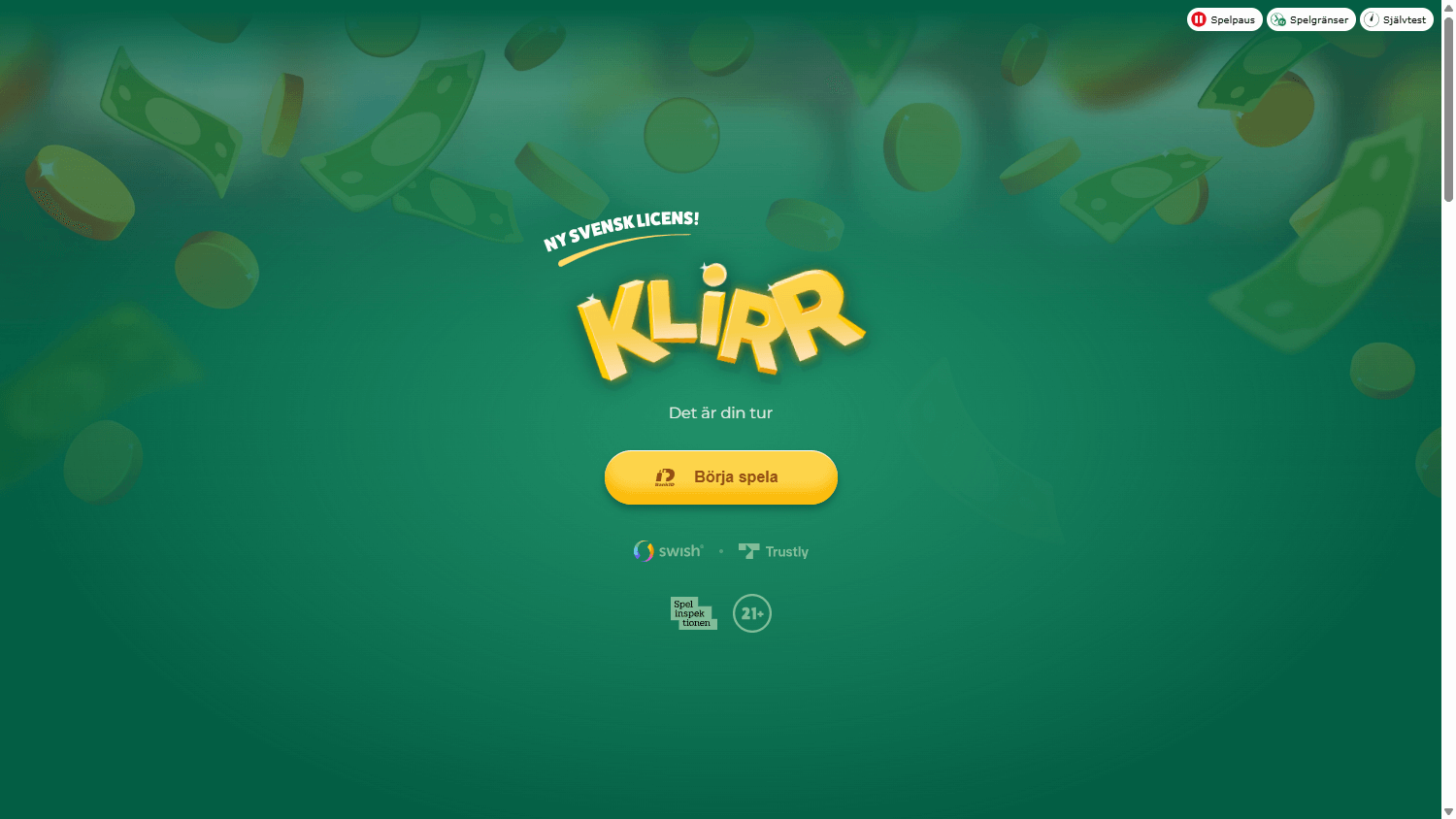 klirr_casino_homepage_desktop