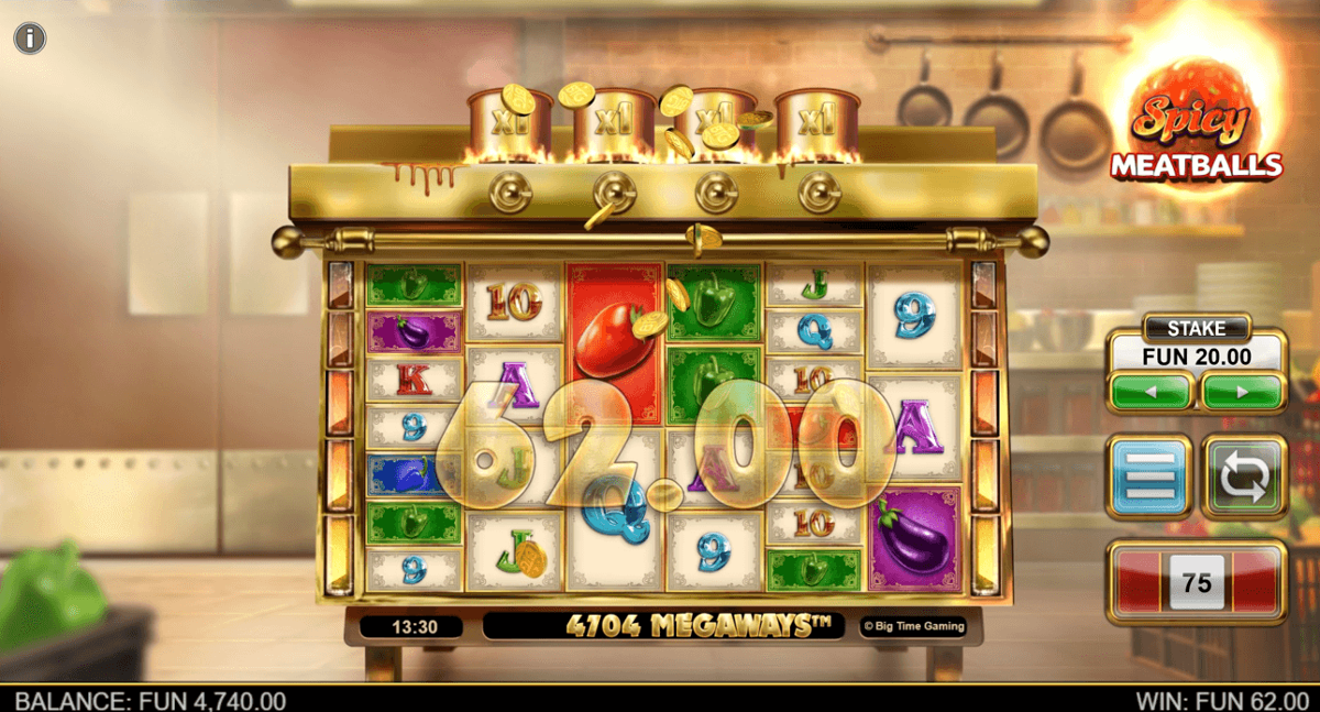 Spicy Meatballs Megaways win