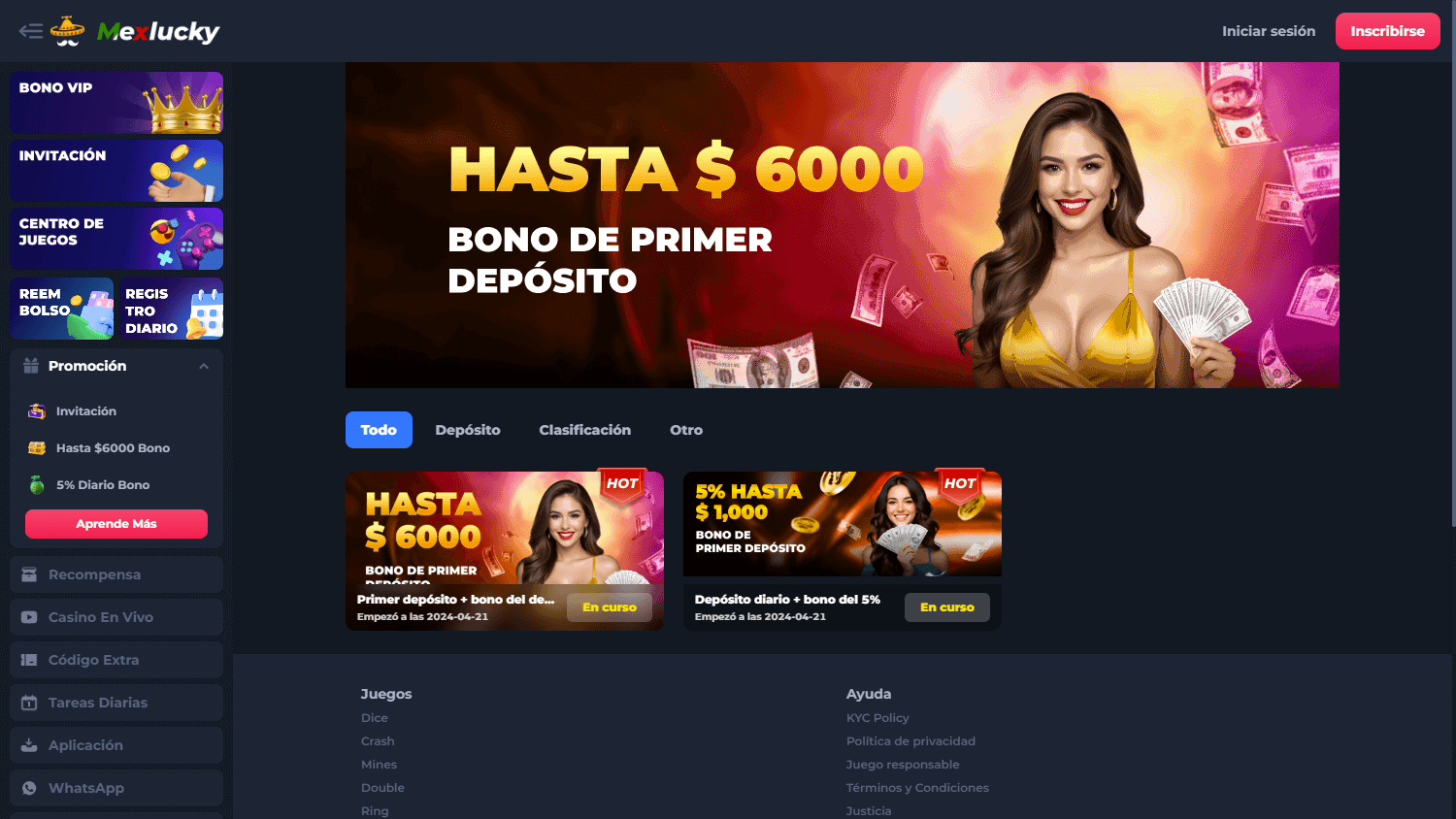 mexlucky_casino_promotions_desktop