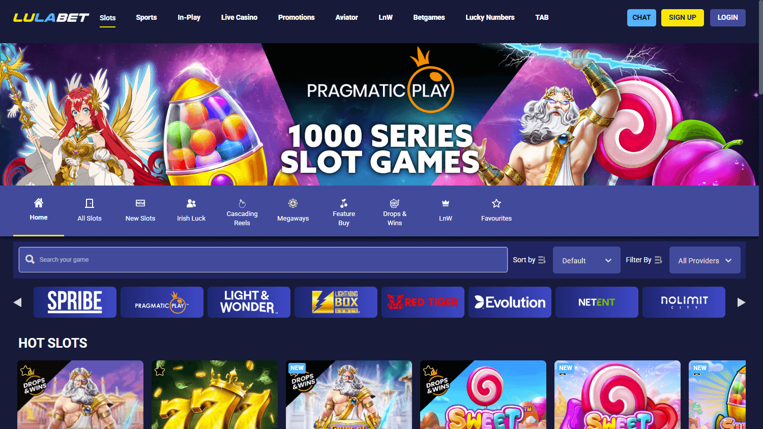 lulabet_casino_homepage_desktop