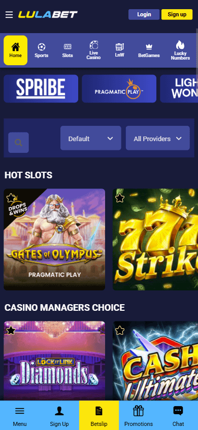 lulabet_casino_homepage_mobile