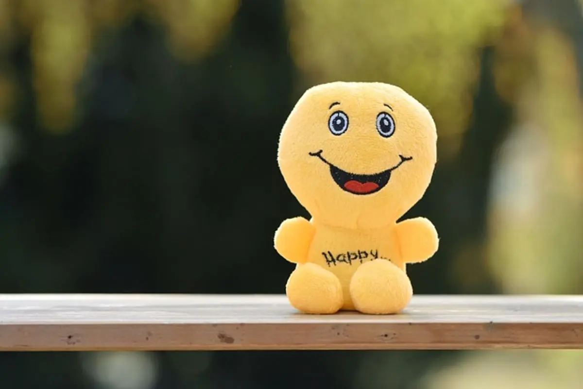 smiling-plush-toy-with-word-happy-on-its-chest