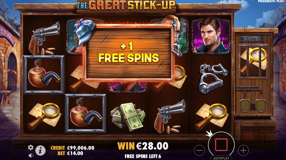 The Great Stick Up free spins