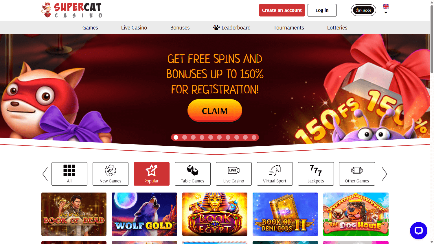 SuperCat Casino: pierwsze wrażenia i test oferty