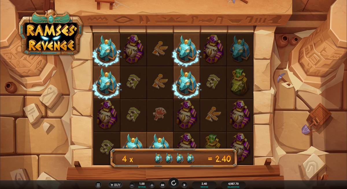 Ramses Revenge slot win