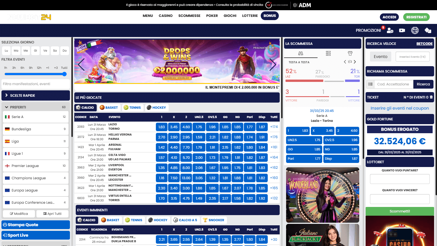 newbet24_casino_homepage_desktop