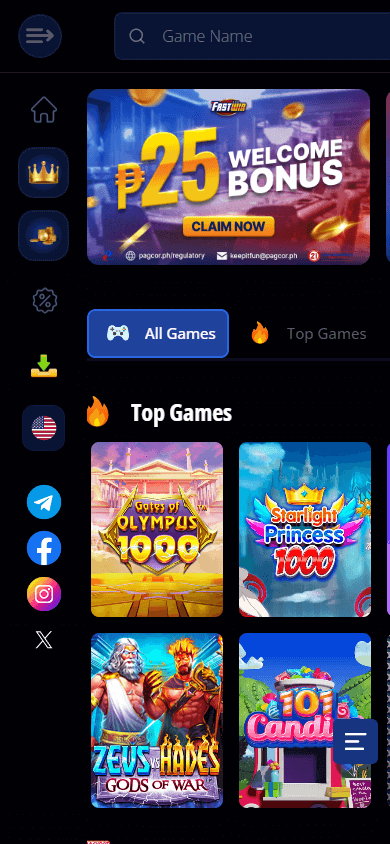FastWin_Casino_homepage_mobile