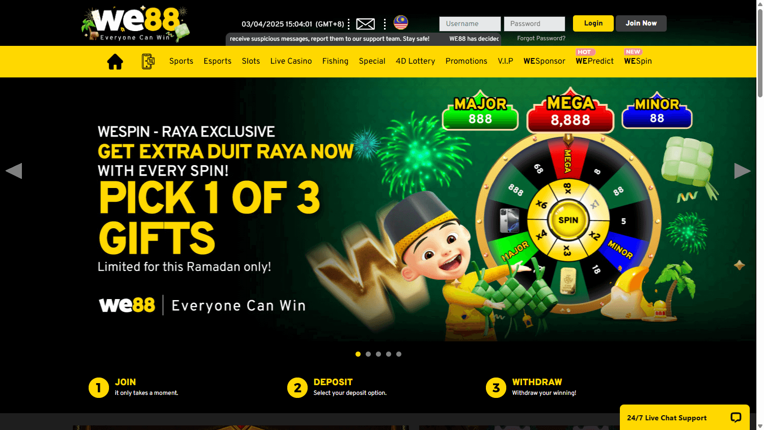 we88_casino_my_homepage_desktop