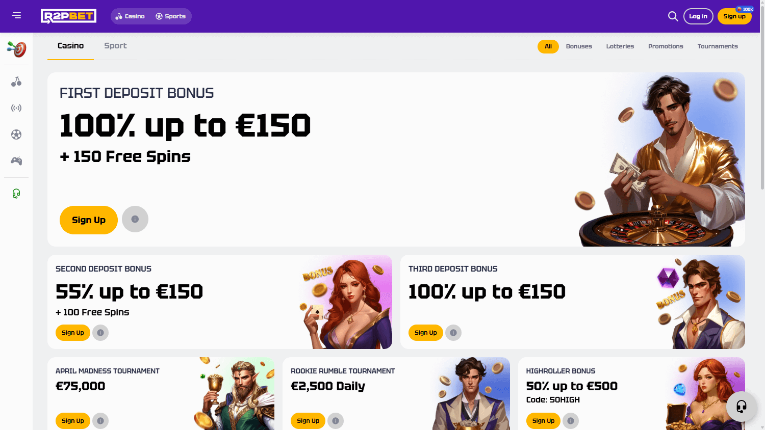 R2pbet Casino Promotions