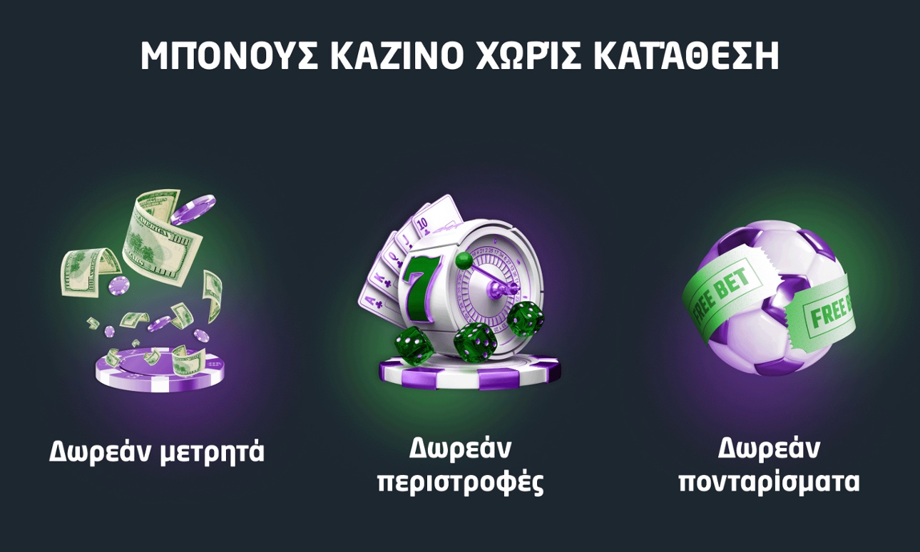 Είδη μπόνους καζίνο χωρίς κατάθεση