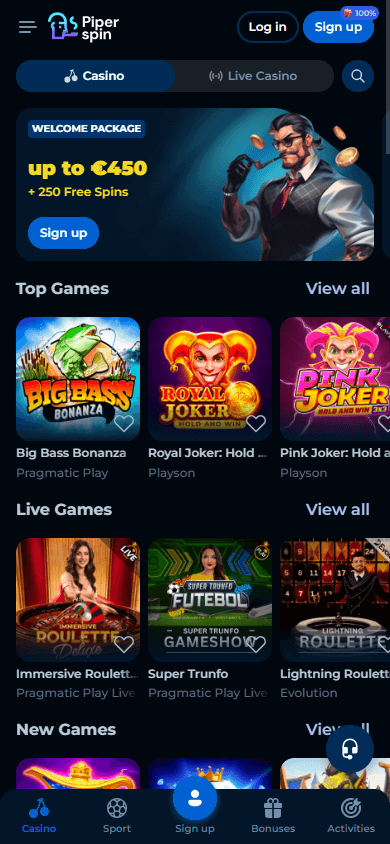 piperspin_casino_homepage_mobile
