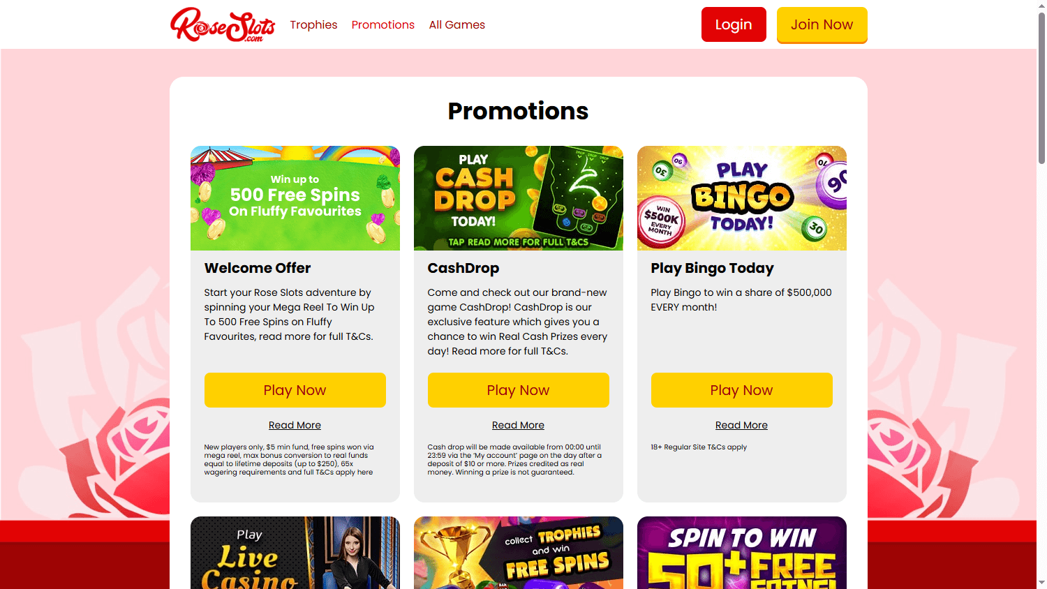 Rose_Slots_Casino_CA_promotions_desktop