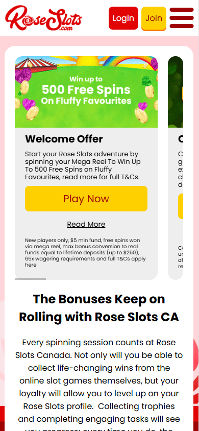 Rose_Slots_Casino_CA_promotions_mobile