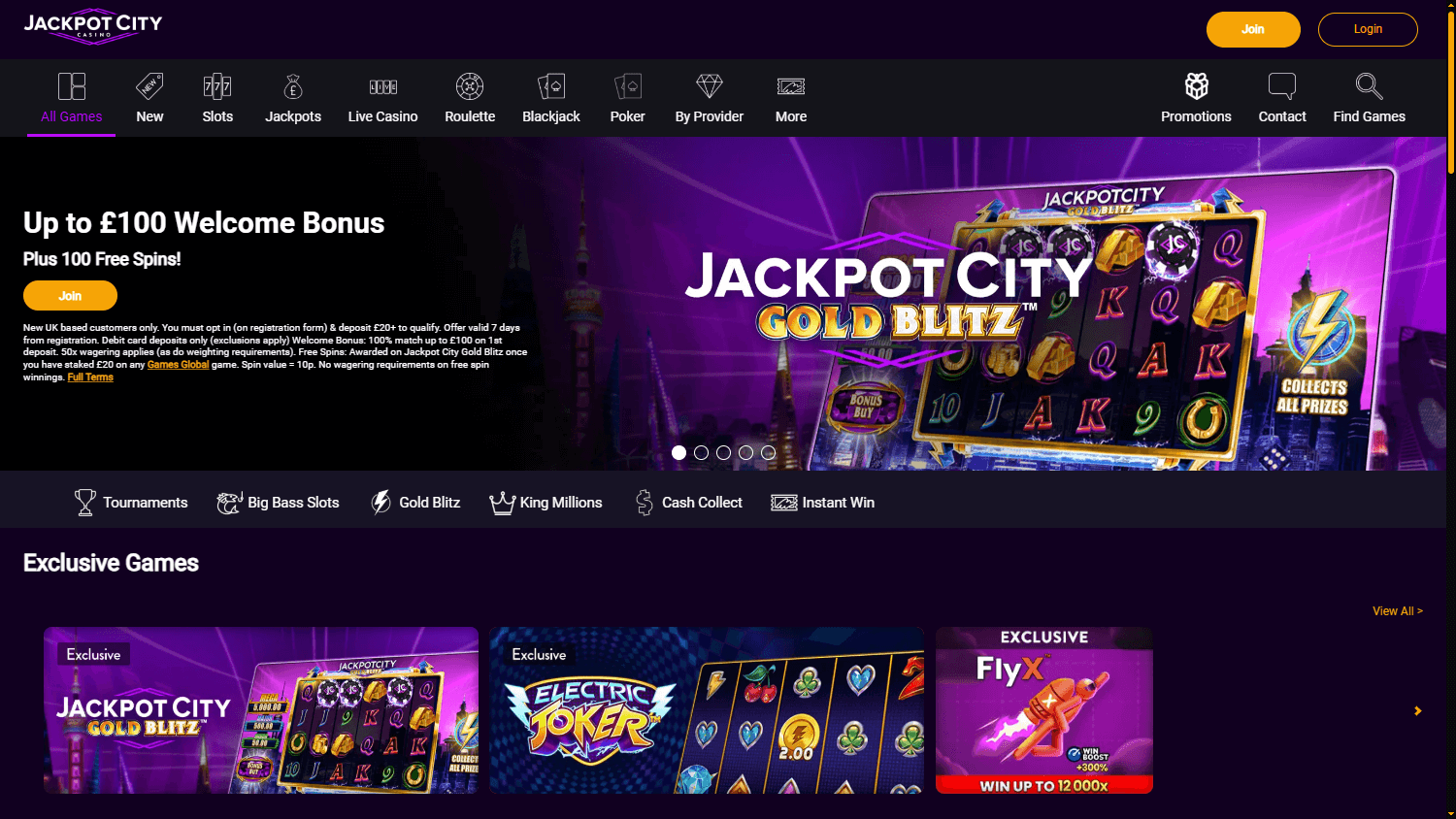 JackpotCity_Casino_UK_homepage_desktop