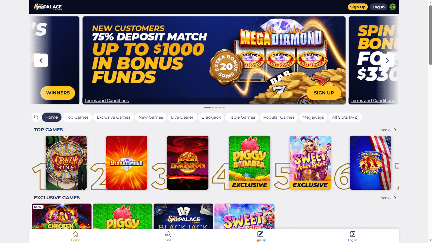Spin_Palace_Casino_NJ_homepage_desktop