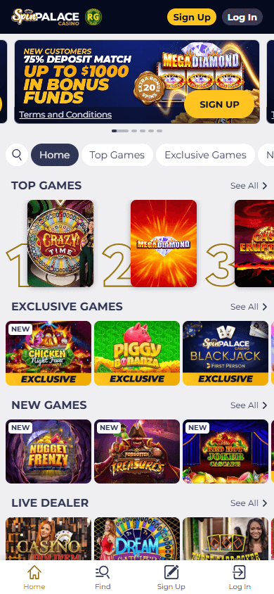 Spin_Palace_Casino_NJ_homepage_mobile