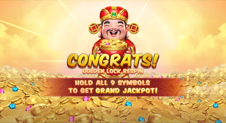 Money Pot slot - Golden Lock Respin feature