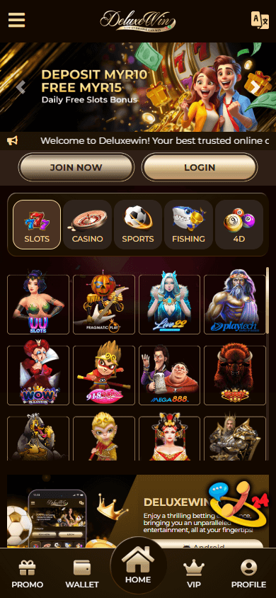 Deluxe_Win_Casino_homepage_mobile