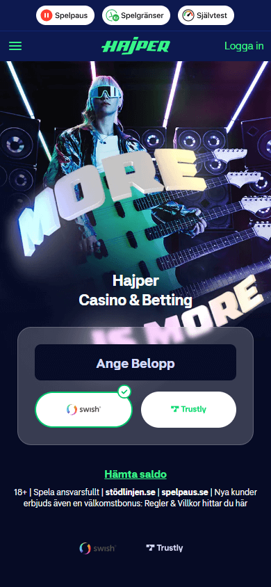 Hajper_Casino_homepage_mobile