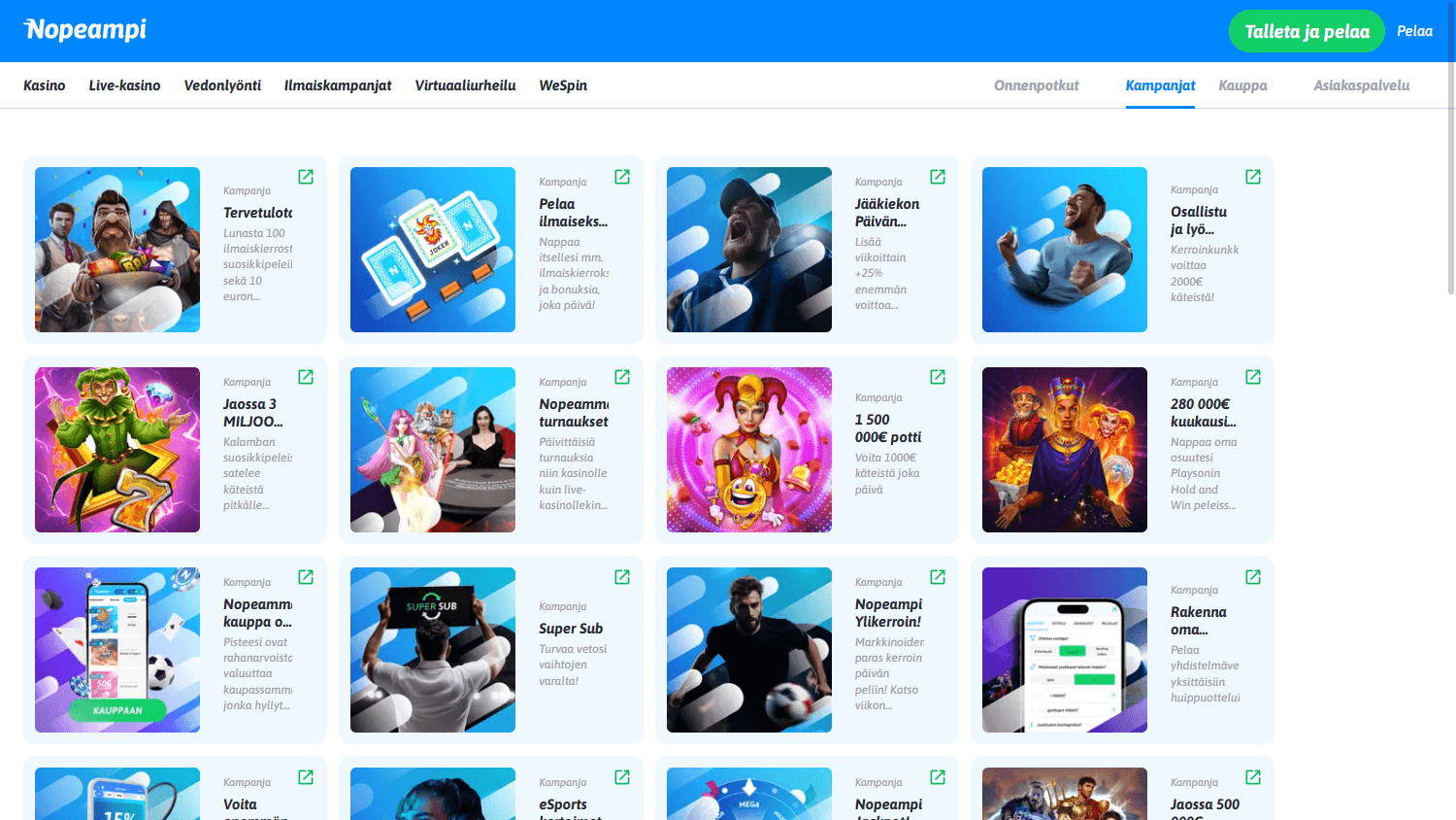 nopeampi_casino_promotions_desktop