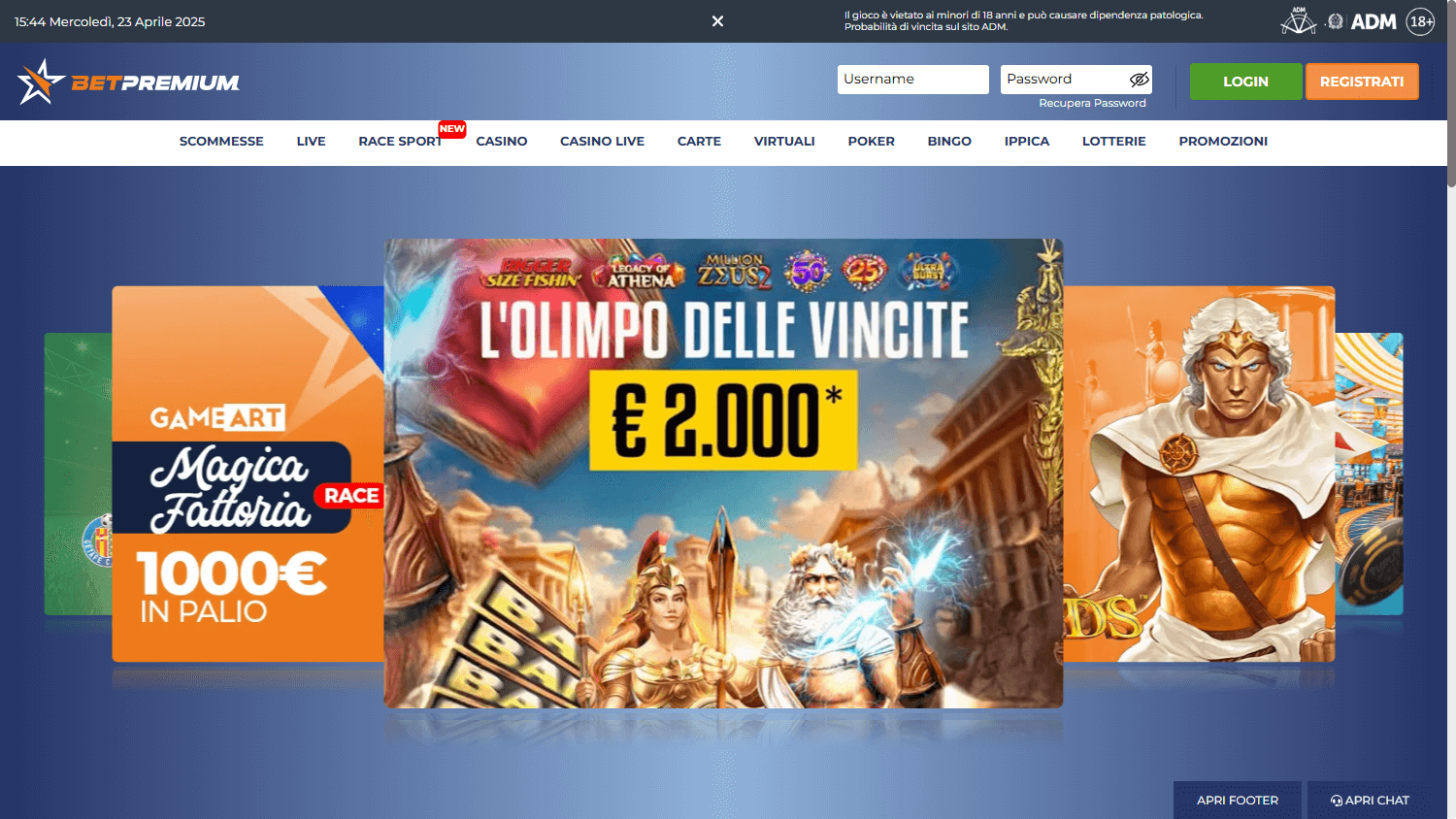 betpremium_casino_homepage_desktop