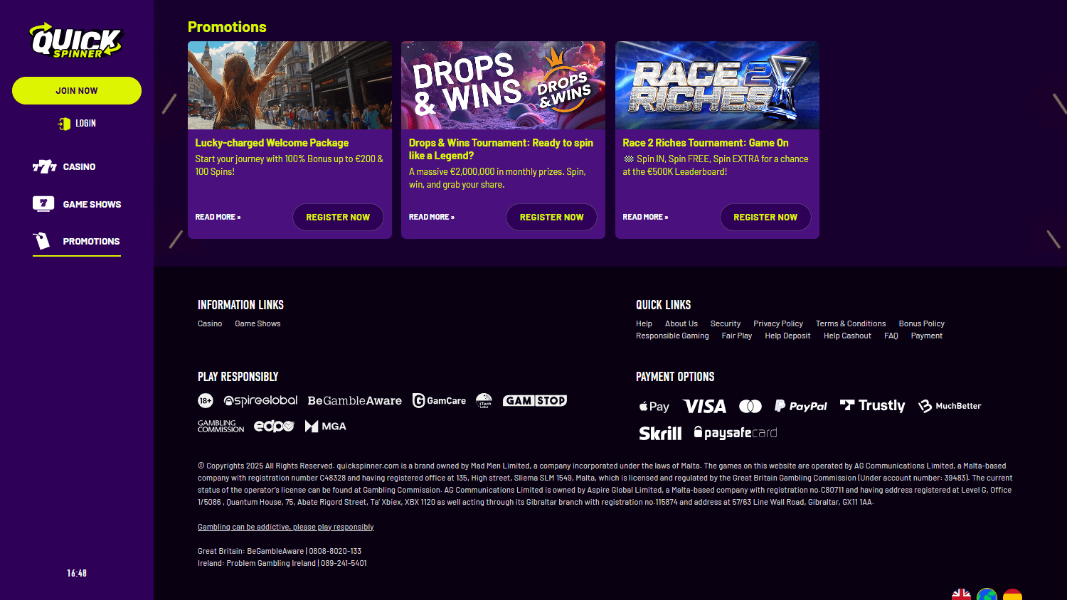 quickspinner_casino_promotions_desktop