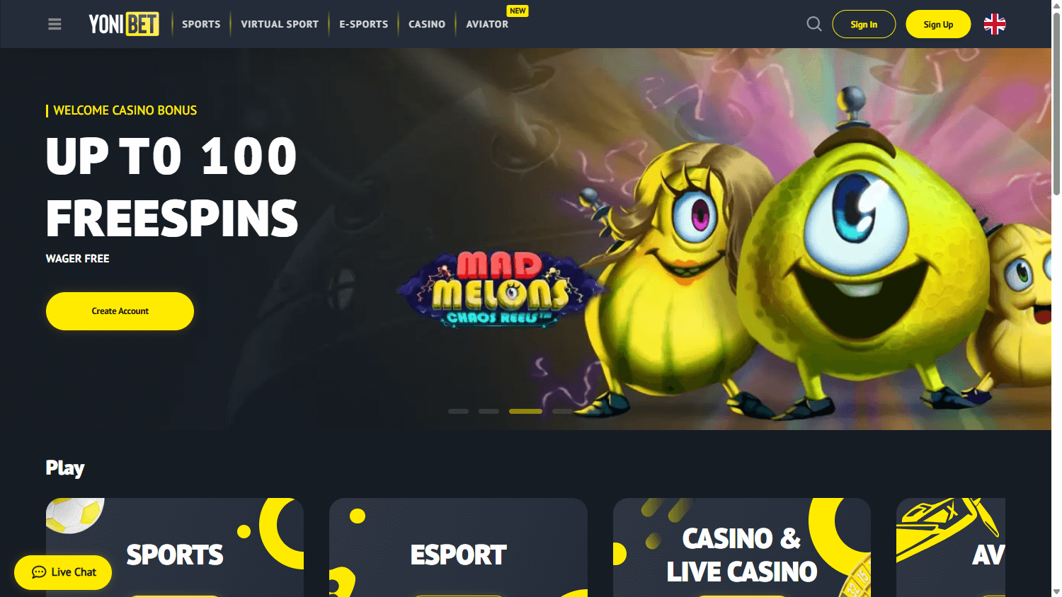 yonibet_casino_homepage_desktop