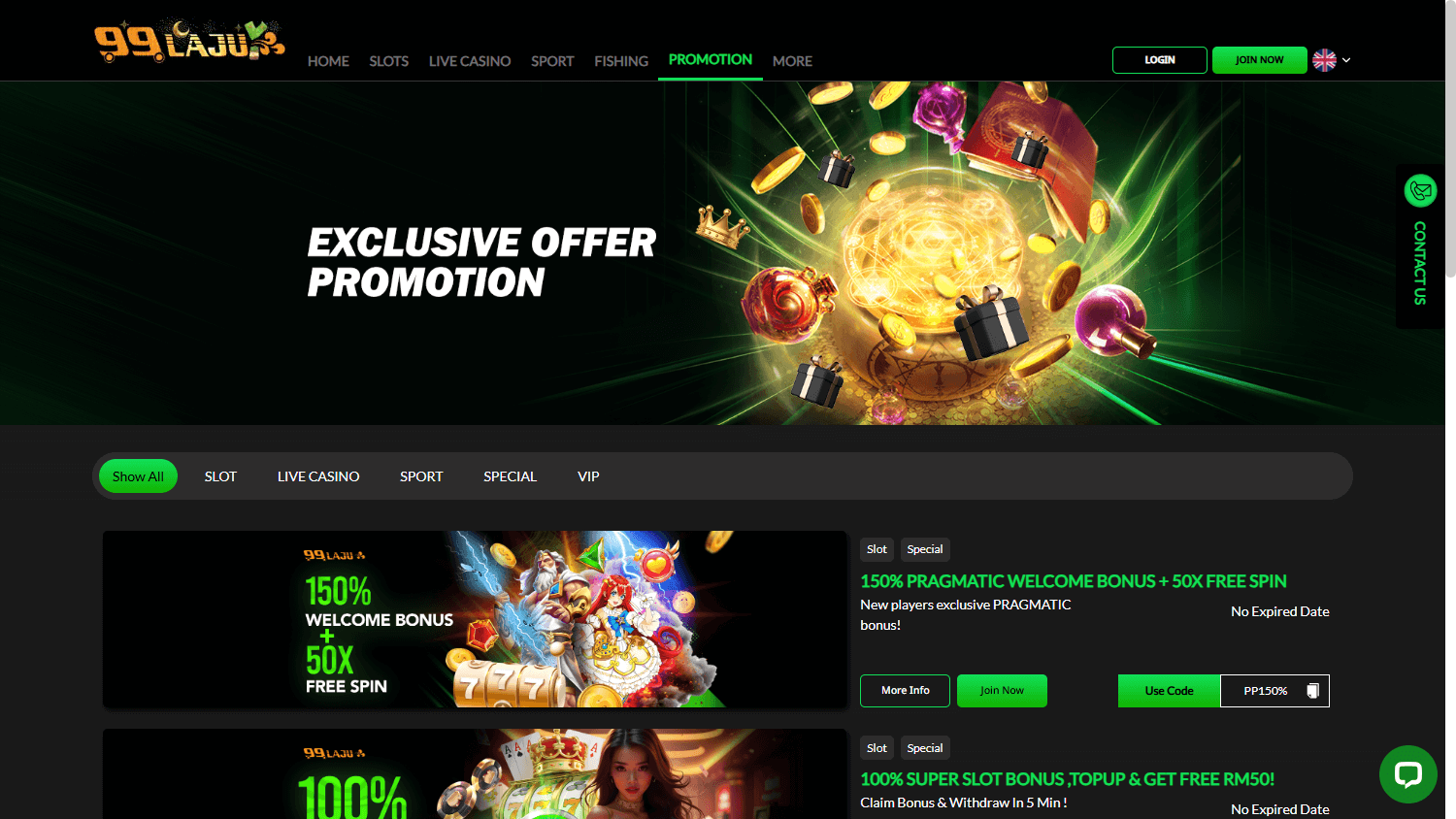 99laju_casino_promotions_desktop