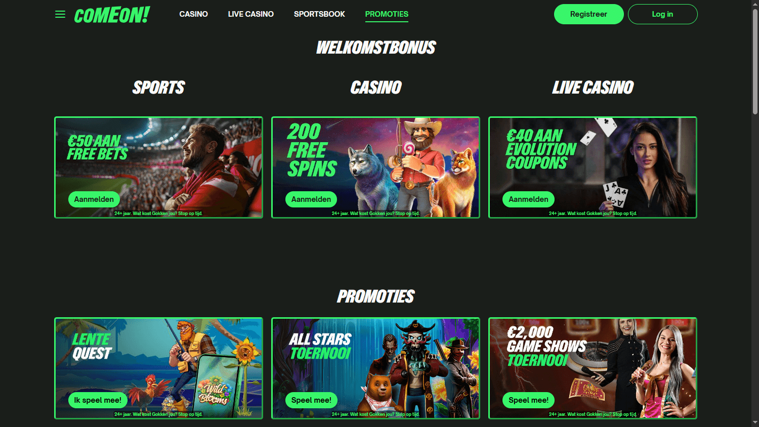 ComeOn Casino Promotions