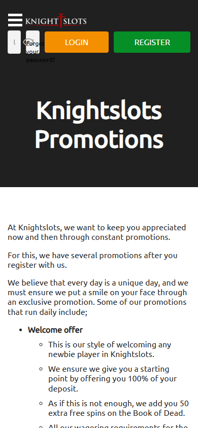KnightSlots_Casino_promotions_mobile