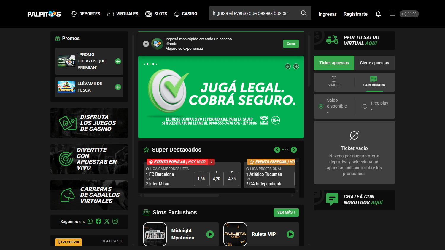 palpitos_casino_homepage_desktop