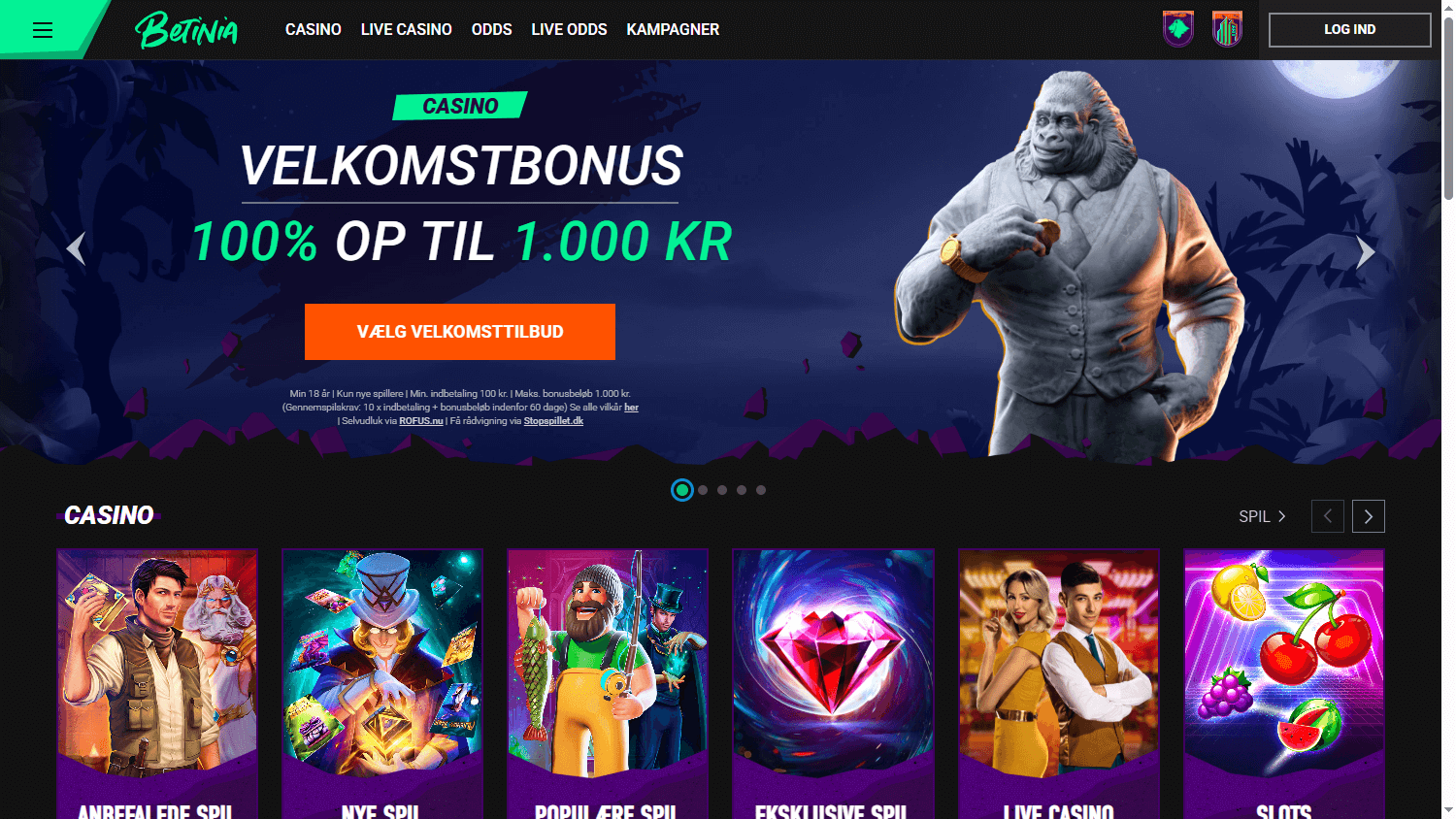 Betinia_Casino_DK_homepage_desktop