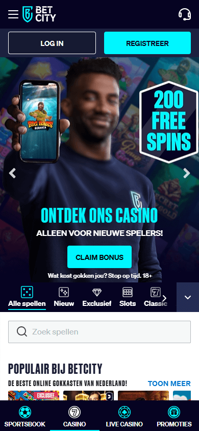 Betcity Casino mobiele game galerij