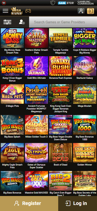 Mega Riches Casino Mobile Game Gallery